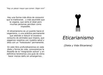 Libro Eticarianismo